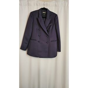 Ted Baker Double-Breasted Blazer Jacket - Dark Navy